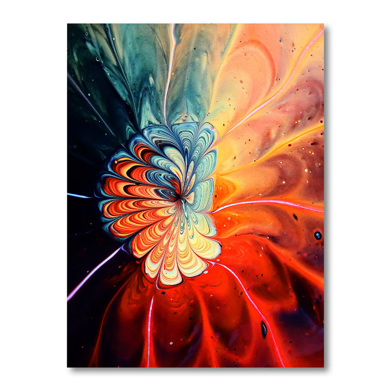 Reproduction d'art sur toile, "Abstract", H 20 po x l 12 po x P 1 po, Toile tendue