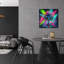  «Palm Tree Abstract 2» par Rey Klimt, art mural en verre acrylique, 12 po x 12 po-208452917