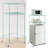 2-Tier Adjustable Metal Storage Shelf With Wheels For Mini Fridge And Microwave, Durable Space-Saving Rack For Dorm, Kitchen, And Small Spaces
