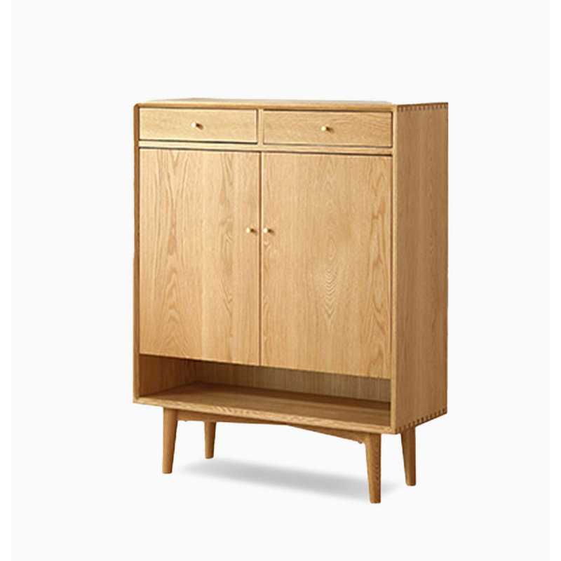 Armoire à chaussures rafraîchissante en chêne massif
