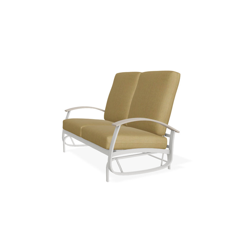 Banc oscillant avec coussins Askar, Toile Sunbrella® beige chiné, Désert P60, Neige texturée