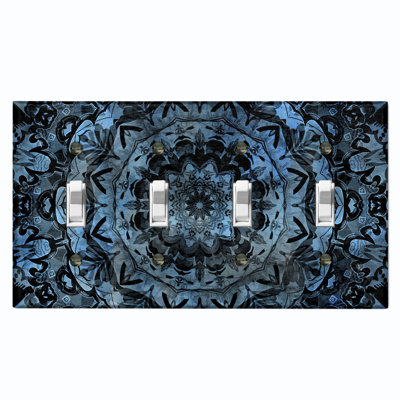 Religious Themed 4 - Gang Toggle Light Switch Standard Wall Plate