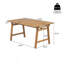 Table de salle à manger extensible, table de patio rectangulaire de 59 à 78,74 po avec plateau à lattes