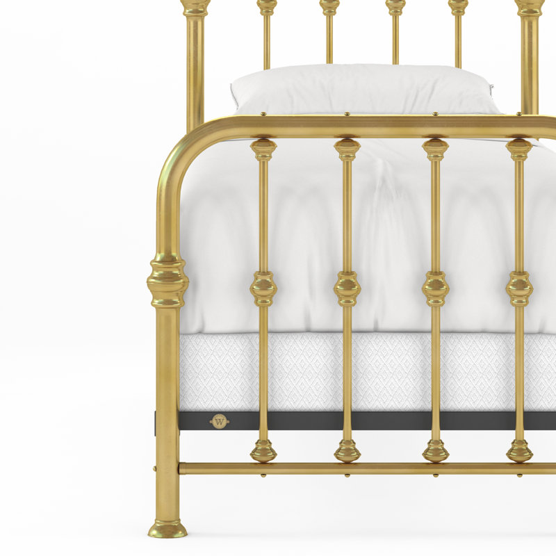 114 Turn of the Century Bed | Complete Standard, Natural Brass, Twin