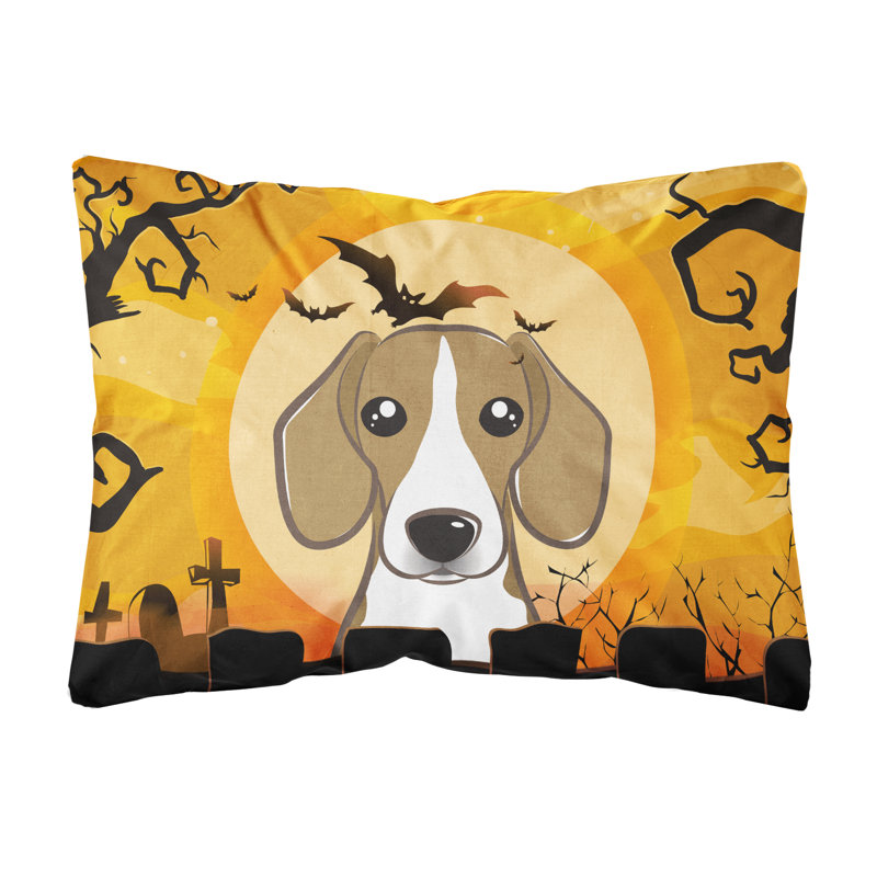  Coussin intérieur / extérieur Halloween Beagle