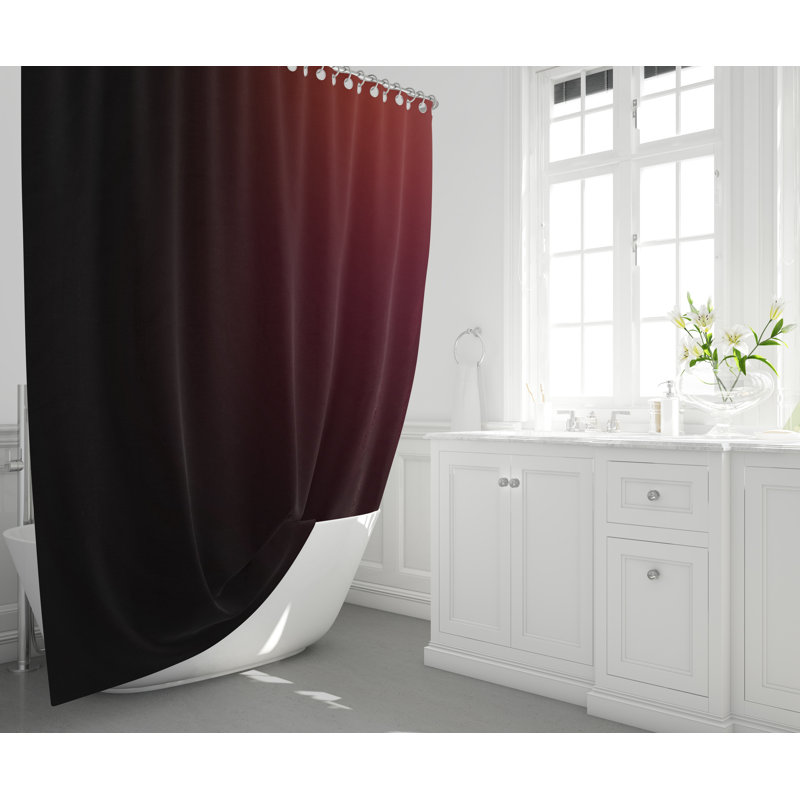 Rideau de douche simple Wine Ombre, H 83 po x l 70 po