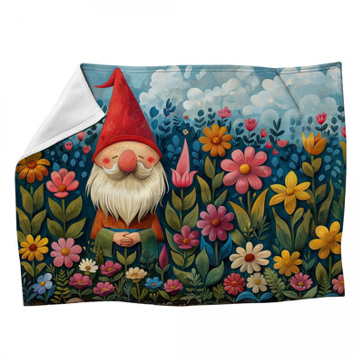 Jeté en polaire Gnome - Jetés de jardin pour canapés ou lits_16103