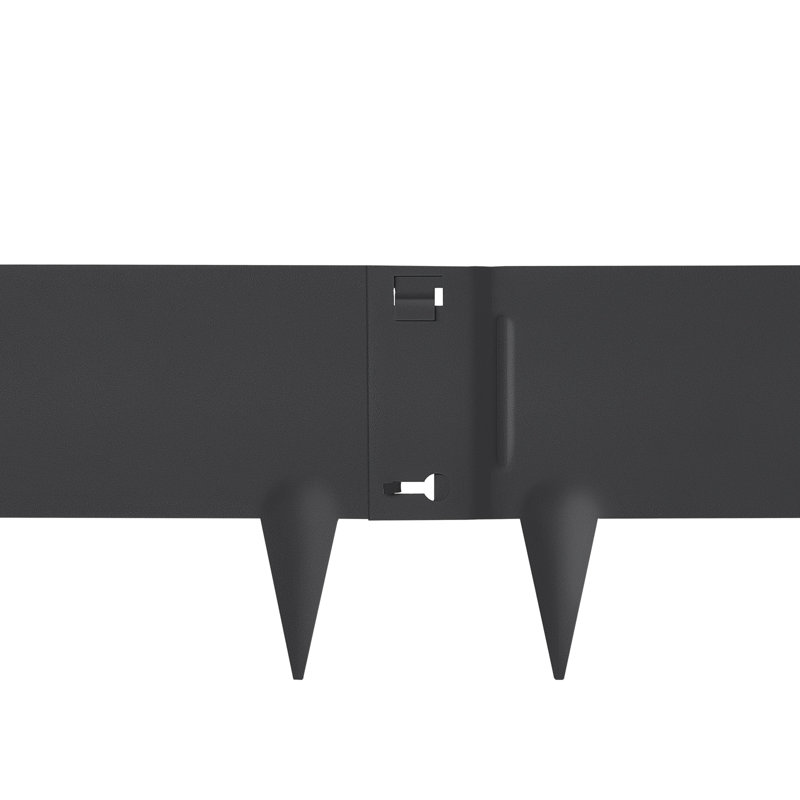Dark Gray Steel Landscape Edging Border Strips