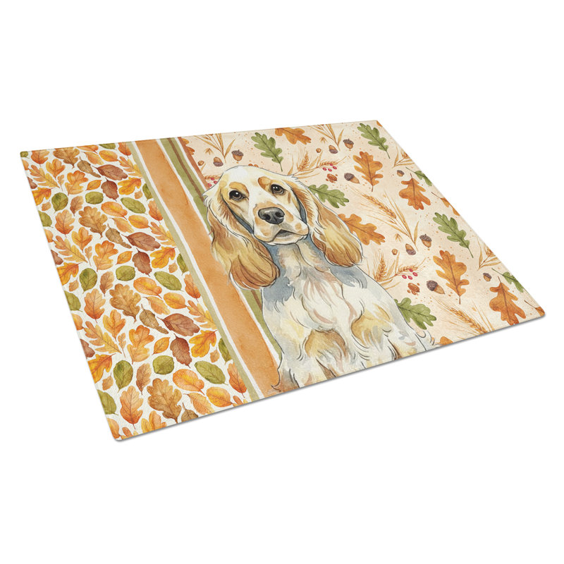 Planche à découper en verre Lemon Roan English Cocker Spaniel