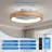 20'' Low Profile Ceiling Fan With Lights Remote Dimmable Led (Style A)