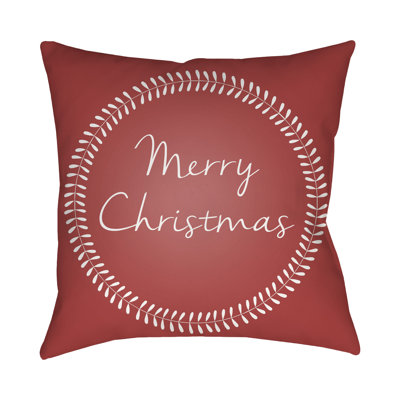 Merry Christmas Outdoor Throw Pillow