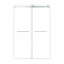 Porte de douche coulissante double sans cadre 60 po x 79 po, porte de douche double, verre trempé de 3/8 po (10 mm), acier inoxydable, chrome-129453898