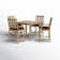 Samya Square 4 - Person 44" Long Bar Height Dining Set with Cushions