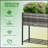 Elevated Planter Box with Rattan Wicker Look-111224552