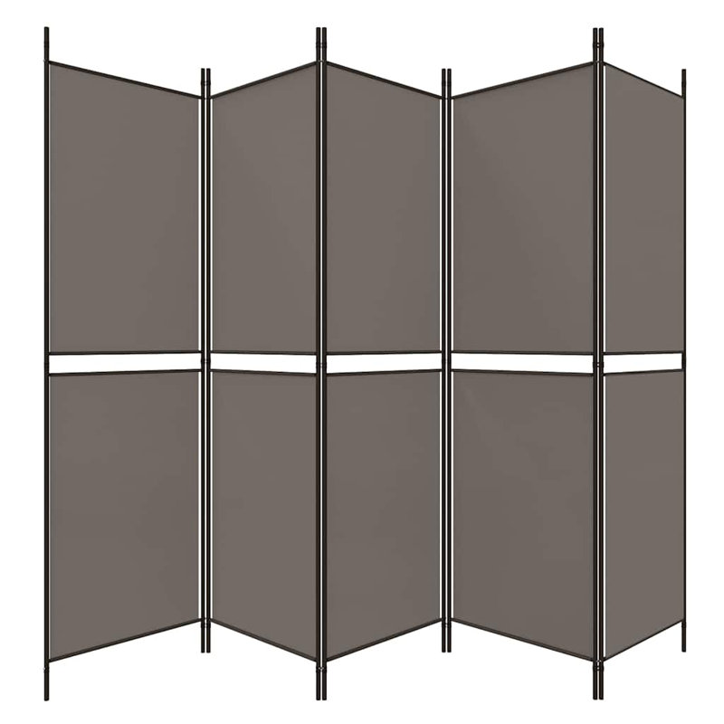 Cloison pliante Rikkea, Anthracite, 5, H 70,8 po x l 98,4 po