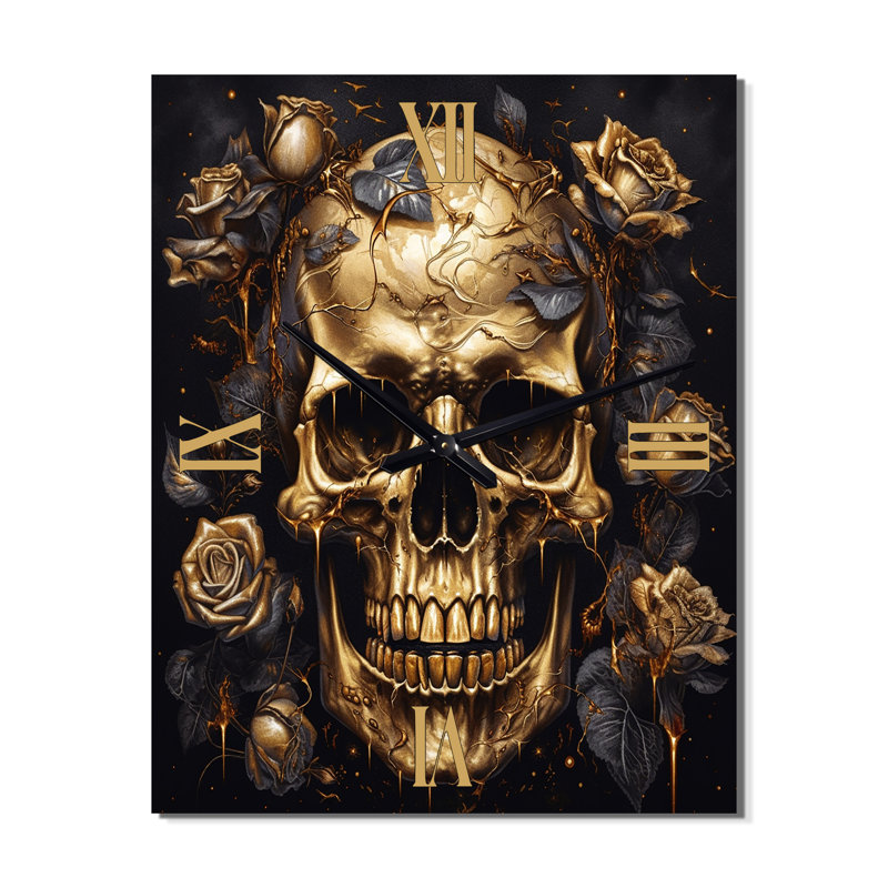 Jaslynne - Horloges murales florales abstraites, H 28 po x l 12 po x P 1 po