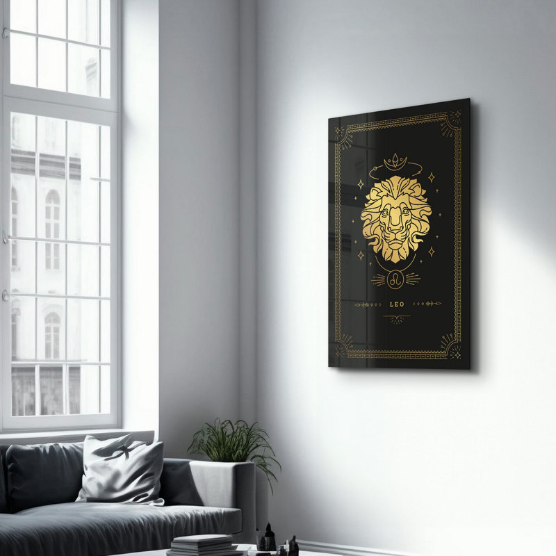 Élégante peinture murale en verre trempé de 13,8 po x 21,7 po | 100% verre trempé, épaisseur: 0,16 pouce | Imprimé UV pour des couleurs éclatantes | Parfait pour la décoration intérieure, le salon et les espaces de bureau