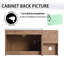Meuble-lavabo mural simple 40 po avec comptoir en céramique-31349819