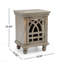 Table de chevet en bois gris antique