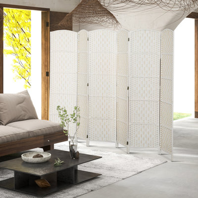 6 Panel Folding Room Divider Privacy Screen Indoor Home Decoration