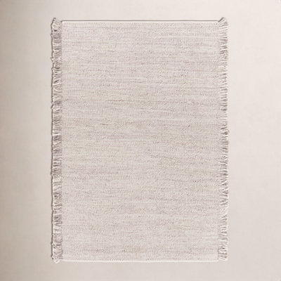 Hinton Taupe Cream Hand-Woven Outdoor Rug