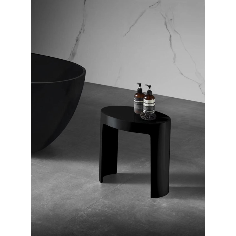 Banc de douche noir Istone