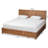 Solid Wood Platform Storage, King Bed, Ash Walnut 58.30'' H X 79.50'' W X 83.70'' L