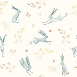 Springtime for Bunnies 33' L x 20.5" W  Wallpaper Roll