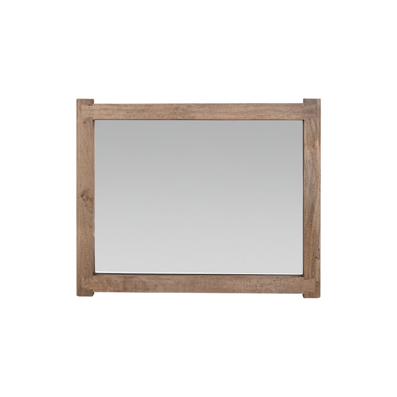 Rectangular Mirror, Light Brown