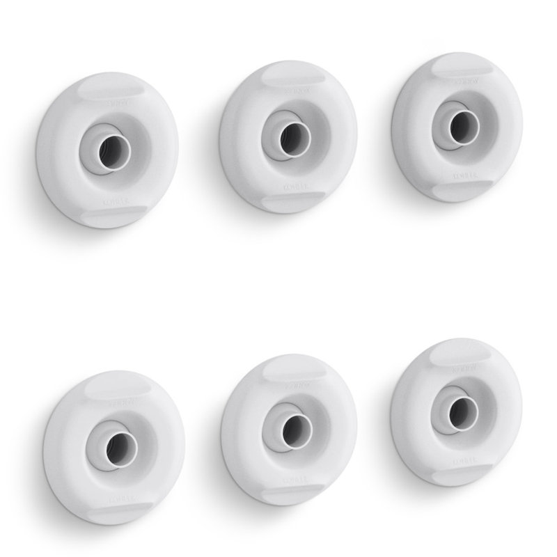 Flexjet Whirlpool Trim Kit with Six Jets, White