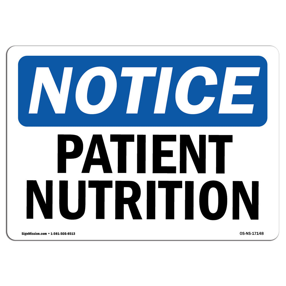 SignMission Patient Nutrition Sign | Wayfair