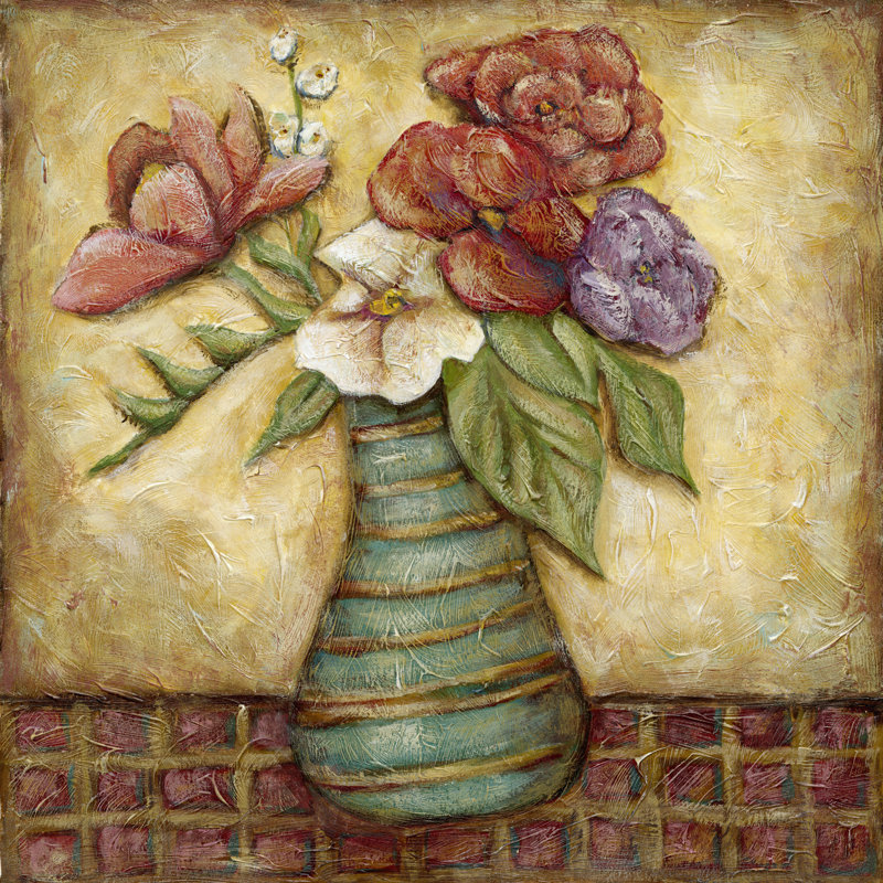 Fiori Del Terrazzo I 1 Piece Wrapped Canvas Painting, 76cm H x 76cm W