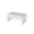 Modern White Coffee Table, 35.4 x 17.7 x 19.7 inches | 100% Melamine Coated Particle Board, Thickness: 0.7 inches | Sleek Design with 11.0-inch Leg Height | Perfect for Living Room and Contemporary Décor-99760493