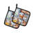 Caroline's Treasures The Dog Chef Polyester Potholder Set
