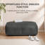 Repose-pieds rembourré gris 17 po Florence-116415921