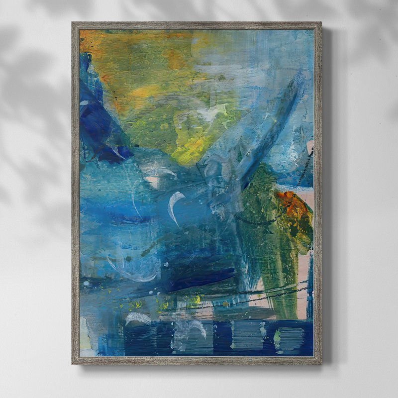 «Spring Winds IV», reproduction encadrée - bois massif, H 11 po x l 9 po