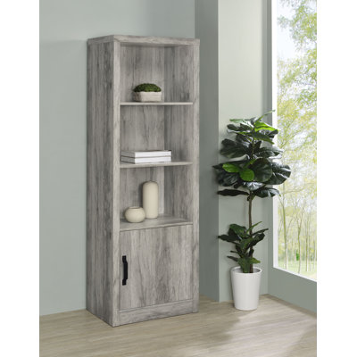 Tour média à 3 tablettes avec armoire de rangement Gerret
