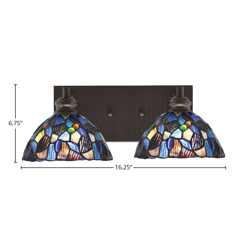 Éclairage pour meuble-lavabo 2 lumières Alaura, Espresso