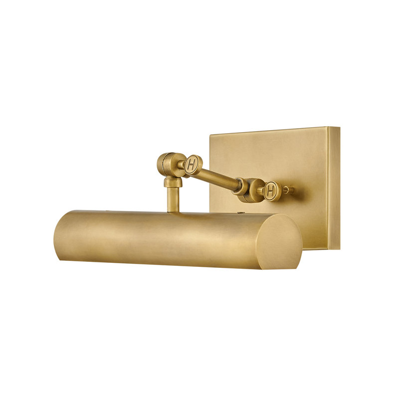 Stokes Adjustable Plug-in Wall Sconce w/ On/Off Switch, Heritage Brass