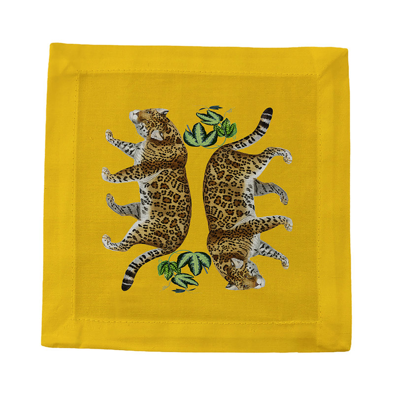Jewel Square Napkins, Yellow