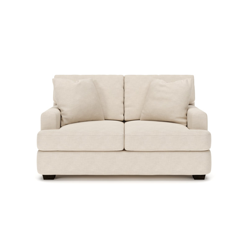 Emilio Upholstered 65'' Loveseat, Macc Ecru