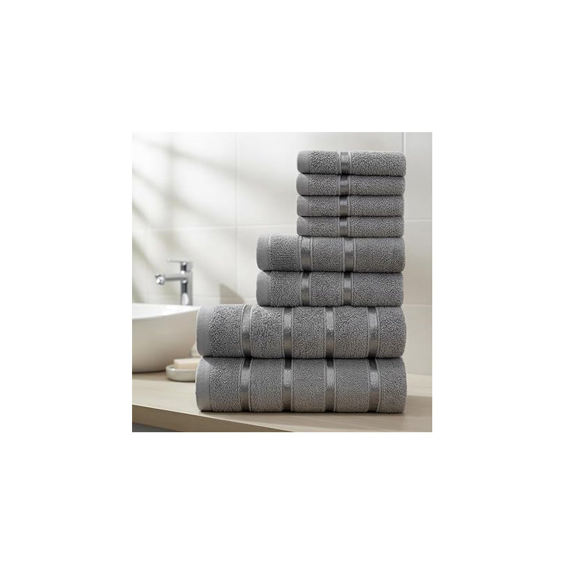 100% Cotton Mulit-Size Set, Grey