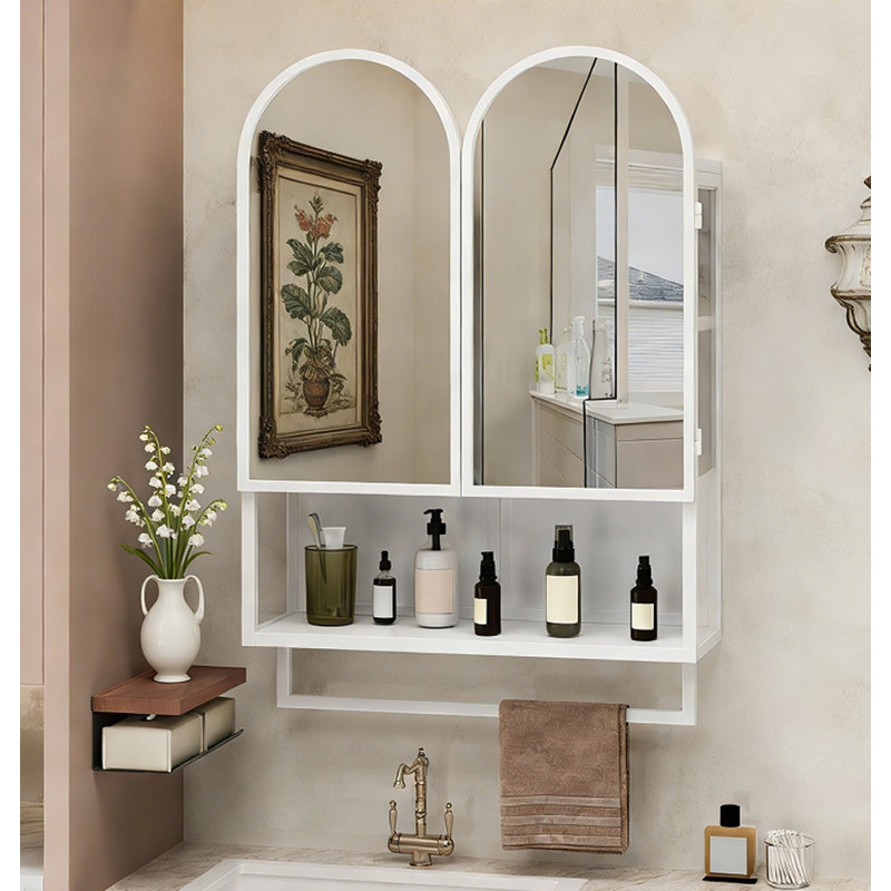 Armoire murale en fer, Blanc, 32.68