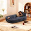 Canapé-lit moderne avec 2 coussins, canapé-lit en velours côtelé rembourré de mousse, aucun assemblage requis, coussin de canapé convertible se déplie en courtepointe, matelas pliant pour le salon, salle de jeux