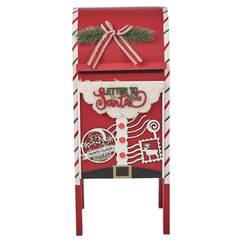 Andron Wood Post Mounted Post Box