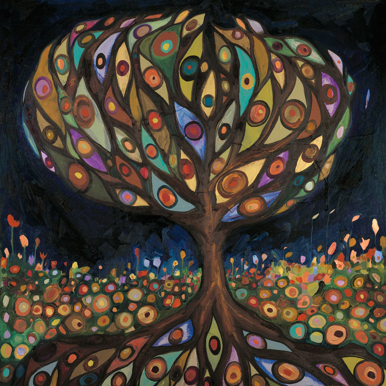 «Glass Tree», reproduction sur toile tendue, H 40 po x l 40 po