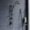 Système de douche à pluie 8 po avec barre coulissante et porte-savon intégré Kauai III 1,8 gal / min
