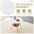31.5-Inch Diameter Circular Dining Table, White MDF Vacuum Formed Tabletop, Solid Wood Legs, With Suspended Woven Storage Basket Structure. A Casual Coffee Table Suitable For 2-4 People.-2025768849