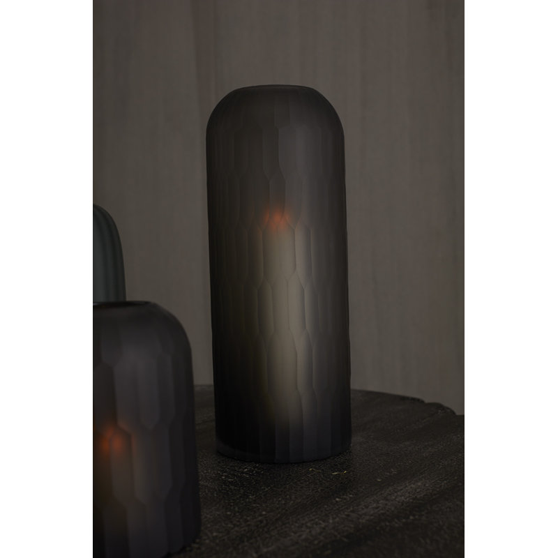Ariella Handmade Glass Table Vase, 15" H x 5.75" W x 5.75" D