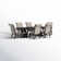 Dows 6 - Person Extendable Four Leg Dining Set